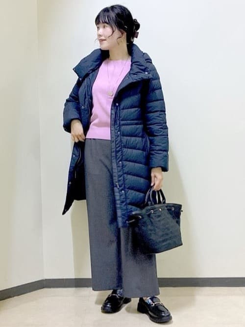  beni_gingerさんの「Reflect｜【SS-4Lサイズ／ウエスト調整可】フーデッドロングダウンコート」を使ったコーディネート