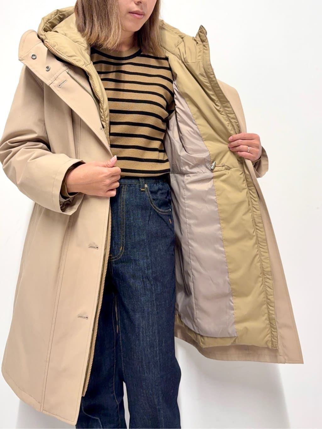 Nishijimaさんの「DRESSTERIOR｜◆【3WAY/撥水素材/インナー付/CLASSY.12月号掲載】3WAYダウンライナーコート」を使ったコーディネート