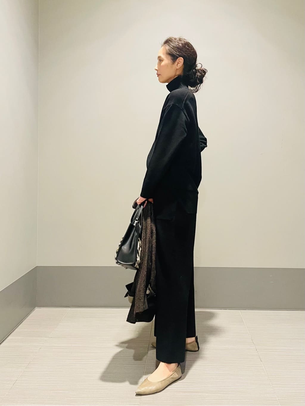 Annさんの「DRESSTERIOR｜◆TICCA（ティッカ）ミラノリブワイドニットパンツ」を使ったコーディネート
