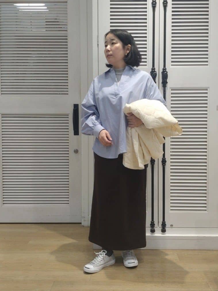 kaiさんの「Dessin｜【洗える】リブタートルネックニット」を使ったコーディネート