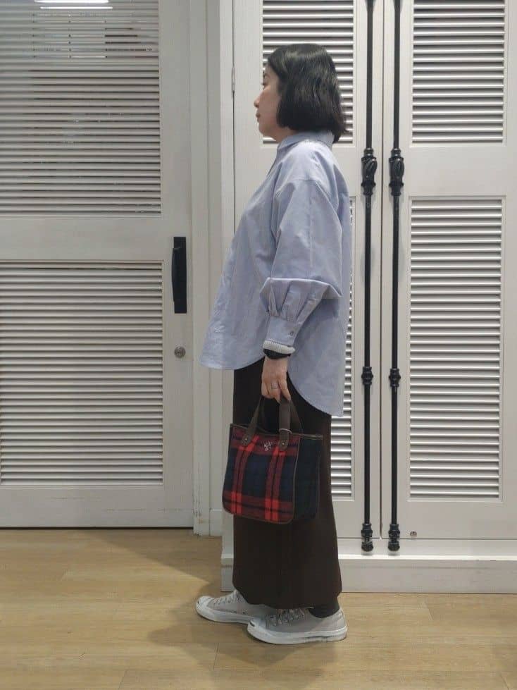 kaiさんの「Dessin｜【セットアップ可/洗える】切り替えデザインサイドリブスカート」を使ったコーディネート