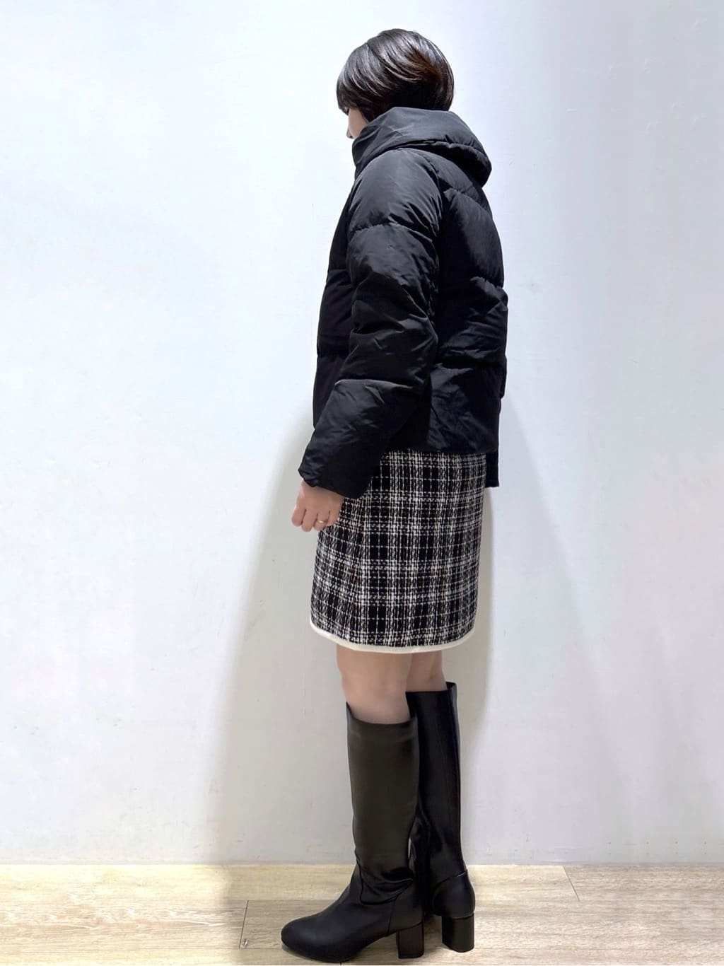 mizukiさんの「index｜KAWADAダウンショートコート【撥水／洗濯機OK／静電気防止裏地】《XS～LL》」を使ったコーディネート