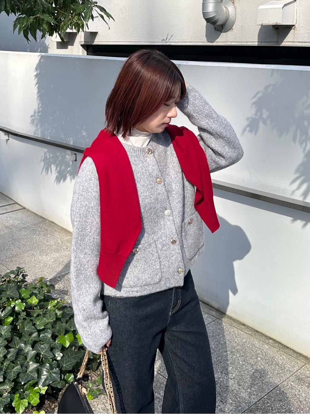 RINAさんの「OPAQUE.CLIP｜ボートネックニット／エクストラファインメリノウール【THEシリーズ／洗濯機OK】」を使ったコーディネート