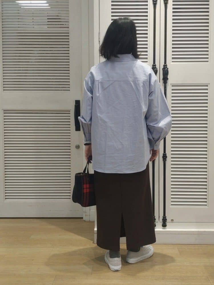 kaiさんの「Dessin｜【セットアップ可/洗える】切り替えデザインサイドリブスカート」を使ったコーディネート