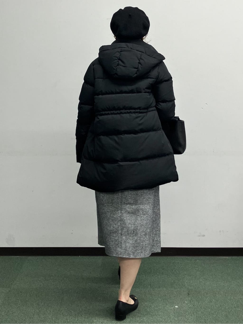 MAYUKIさんの「index｜KAWADAダウンドロストミドルコート【撥水／洗濯機OK／2WAY／静電気防止裏地】《XS～3L》」を使ったコーディネート