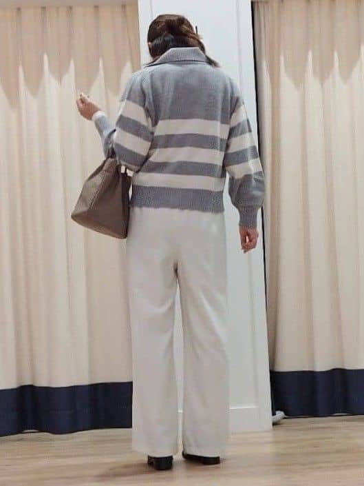HIROさんの「Dessin｜【裏地付き/洗える】コンフォートワイドパンツ」を使ったコーディネート