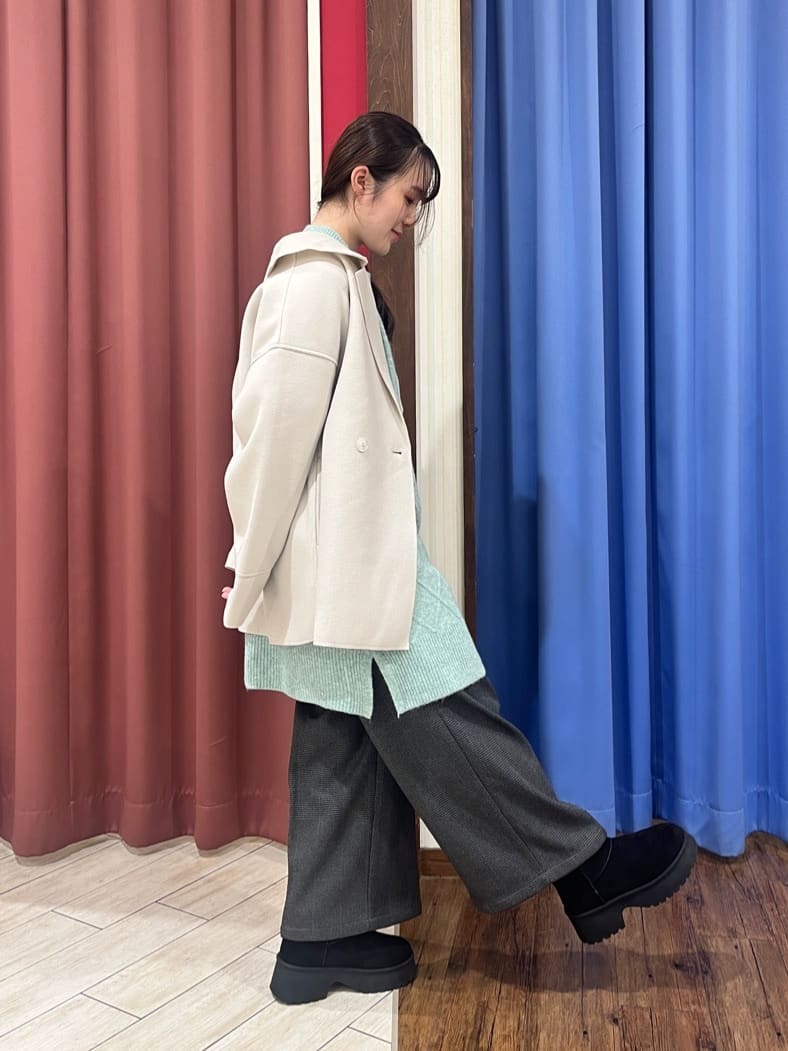 ゑさんの「SHOO･LA･RUE｜【着丈選べる】ケーブル柄ニットワンピース」を使ったコーディネート