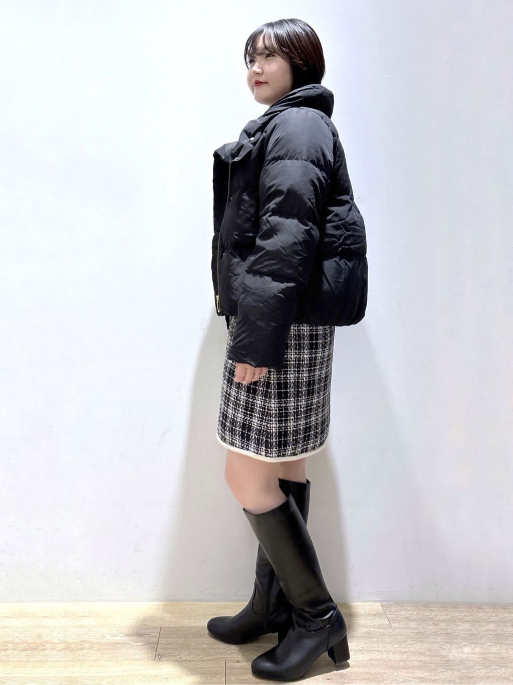 mizukiさんの「index｜KAWADAダウンショートコート【撥水／洗濯機OK／静電気防止裏地】《XS～LL》」を使ったコーディネート