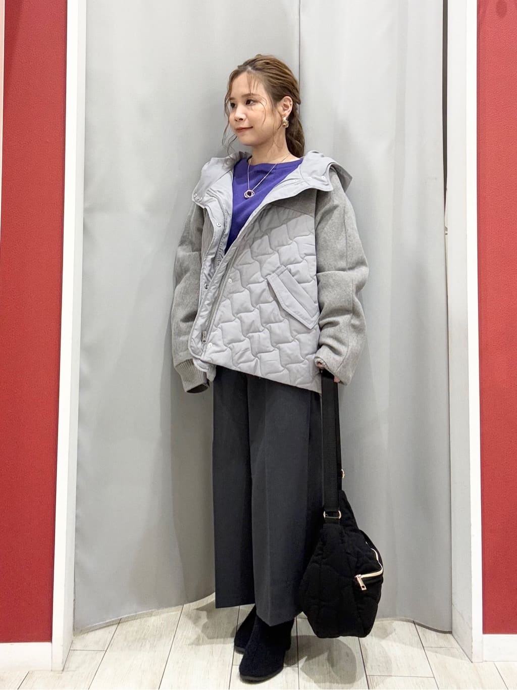 shioさんの「SHOO･LA･RUE｜【洗濯機可/S-LL】きちんと見えする あったか裏起毛ガウチョパンツ」を使ったコーディネート