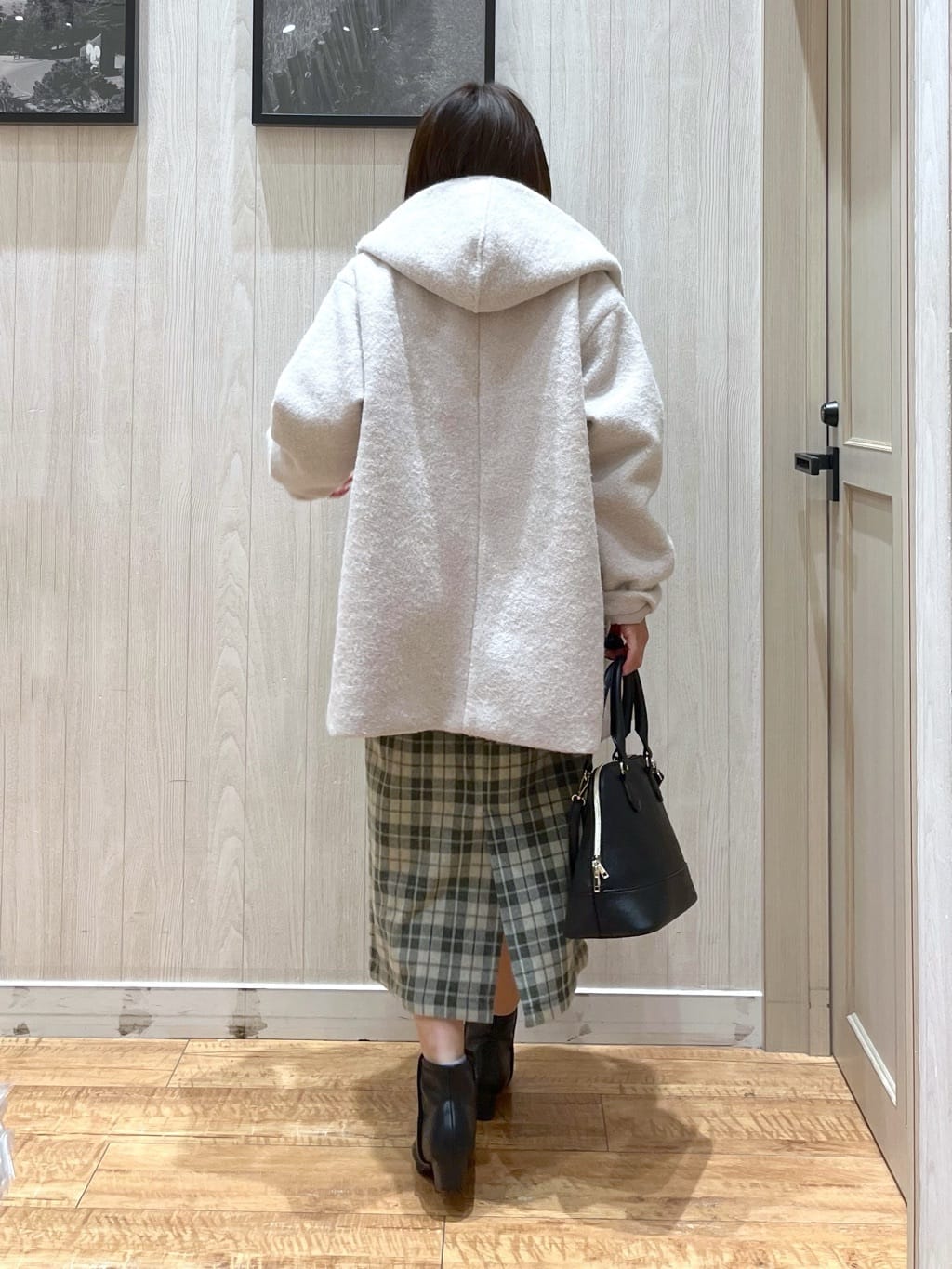 shirayuuuさんの「SHOO･LA･RUE｜【S-LL/洗濯機可】ふわふわが魅力 ハイネックニットプルオーバー」を使ったコーディネート