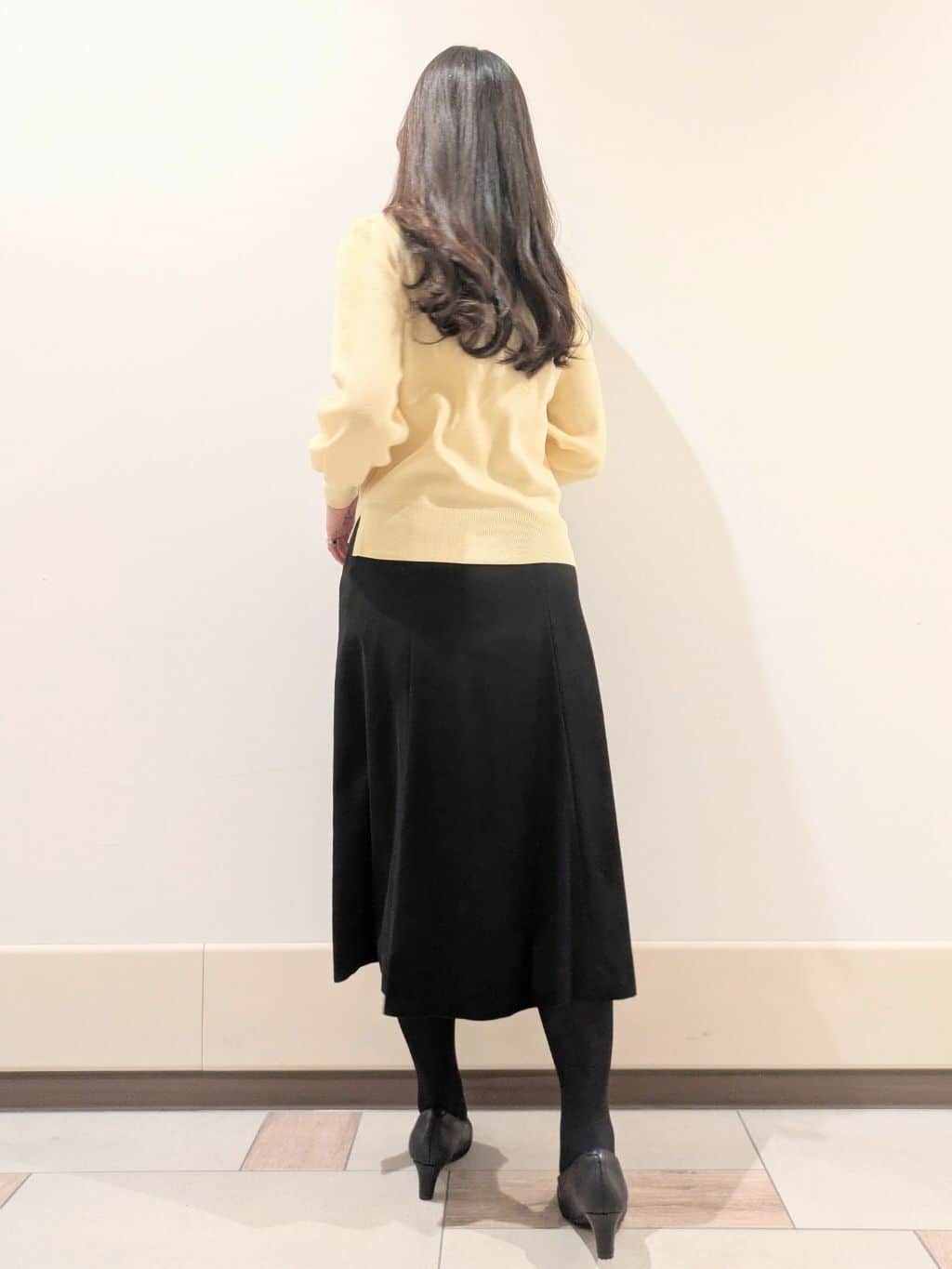 imamiさんの「Reflect｜【選べる8色／スカートにもパンツにも◎】ウール混ボートネックニット」を使ったコーディネート