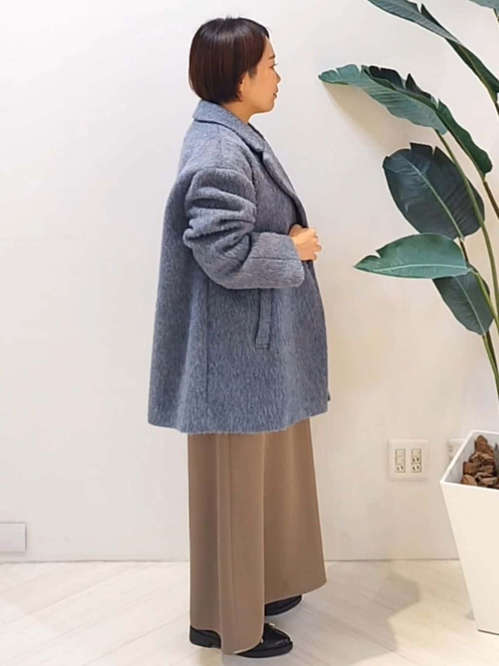 s u g iさんの「UNTITLED｜【ゆったりサイズ／着丈短め】ジップニットカーディガン」を使ったコーディネート
