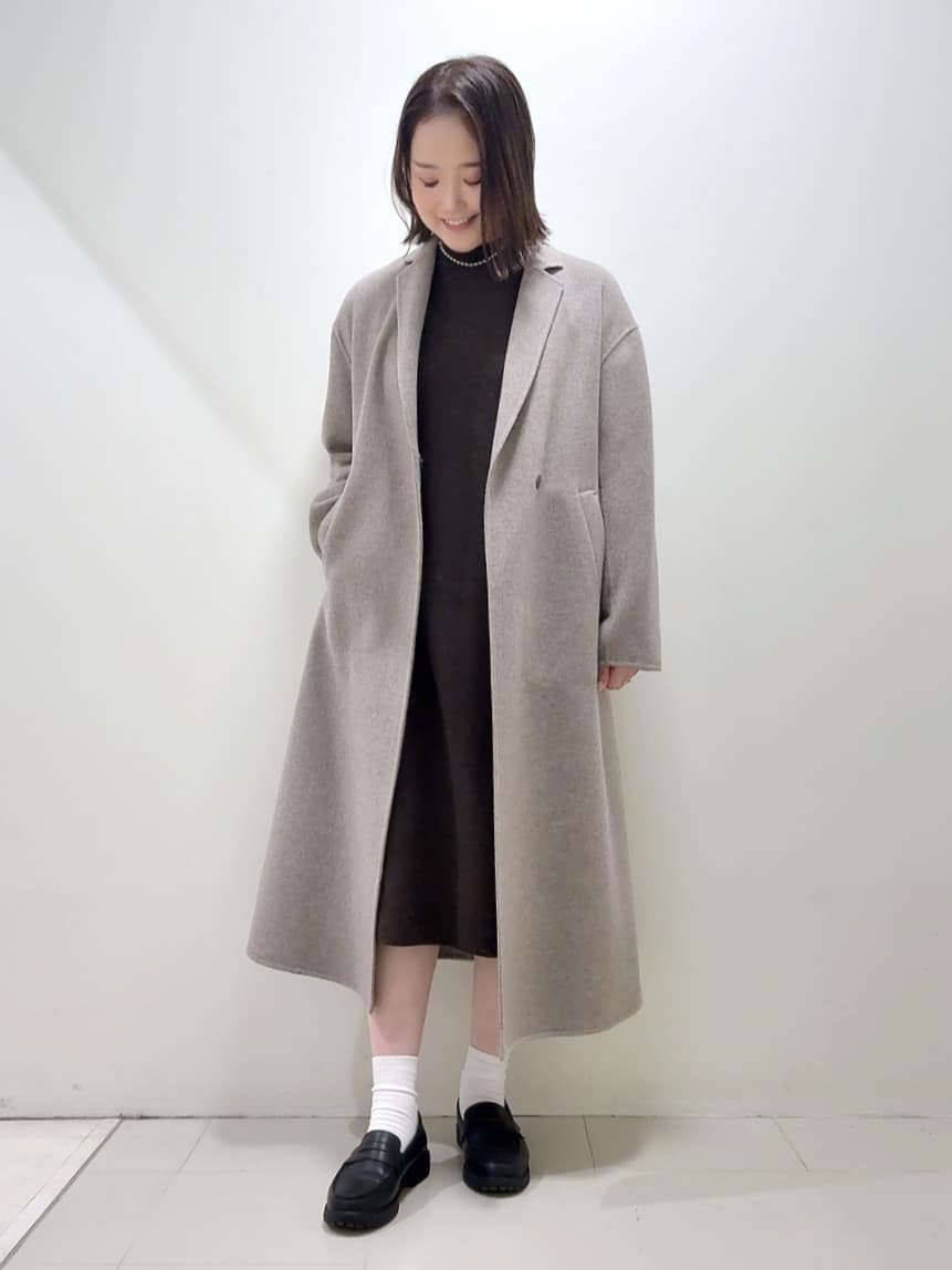 YUIさんの「UNTITLED｜【ロング丈/軽やか】テーラード　リバーコート」を使ったコーディネート