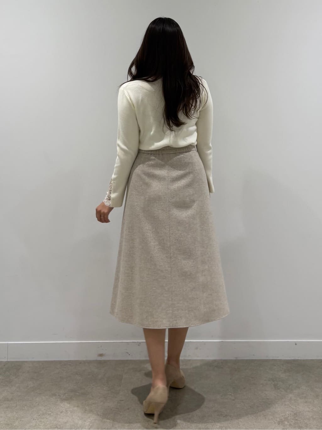 MISAKIさんの「COUP DE CHANCE｜【日本製】ラメ混ツイードフレアスカート」を使ったコーディネート