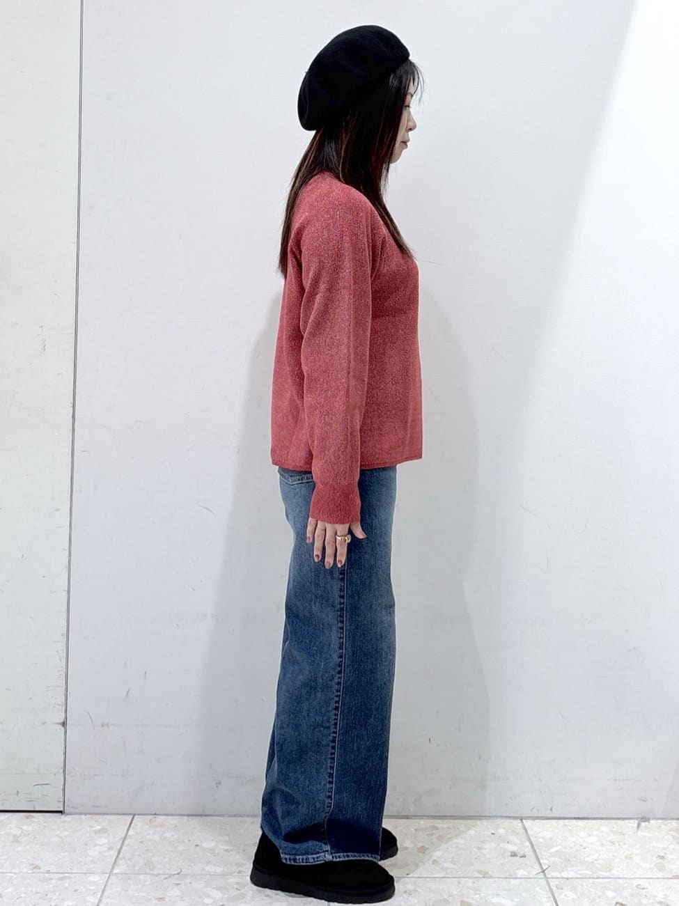 mameさんの「OPAQUE.CLIP｜ボタンデザインラメニット【洗濯機OK】」を使ったコーディネート