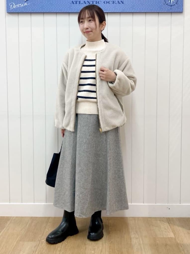 yoshiさんの「Dessin｜【2WAY】リバーシブルタフタボアアウター」を使ったコーディネート