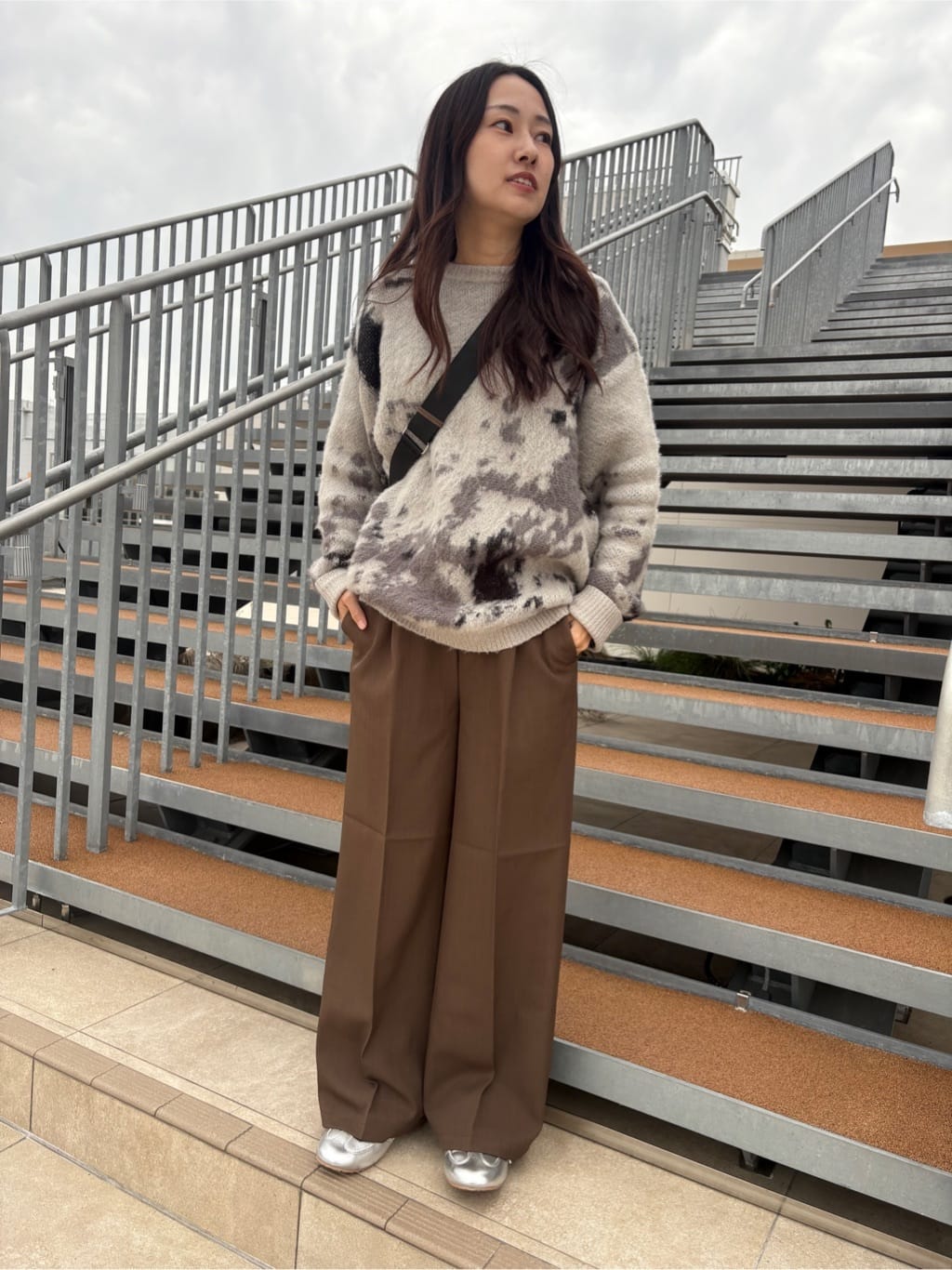 よぴさんの「TAKEO KIKUCHI｜【None Of Stress】ストレッチ ダウンブルゾン」を使ったコーディネート