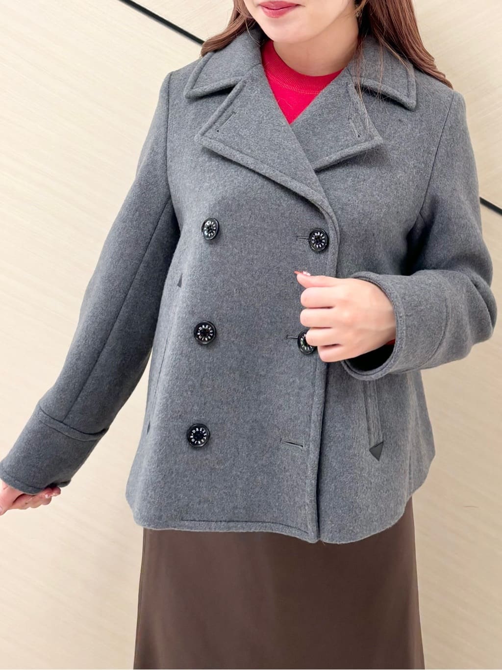 Rinaさんの「DRESSTERIOR｜◆【洗える/7色展開】ウォッシャブルコットンカシミヤニット」を使ったコーディネート