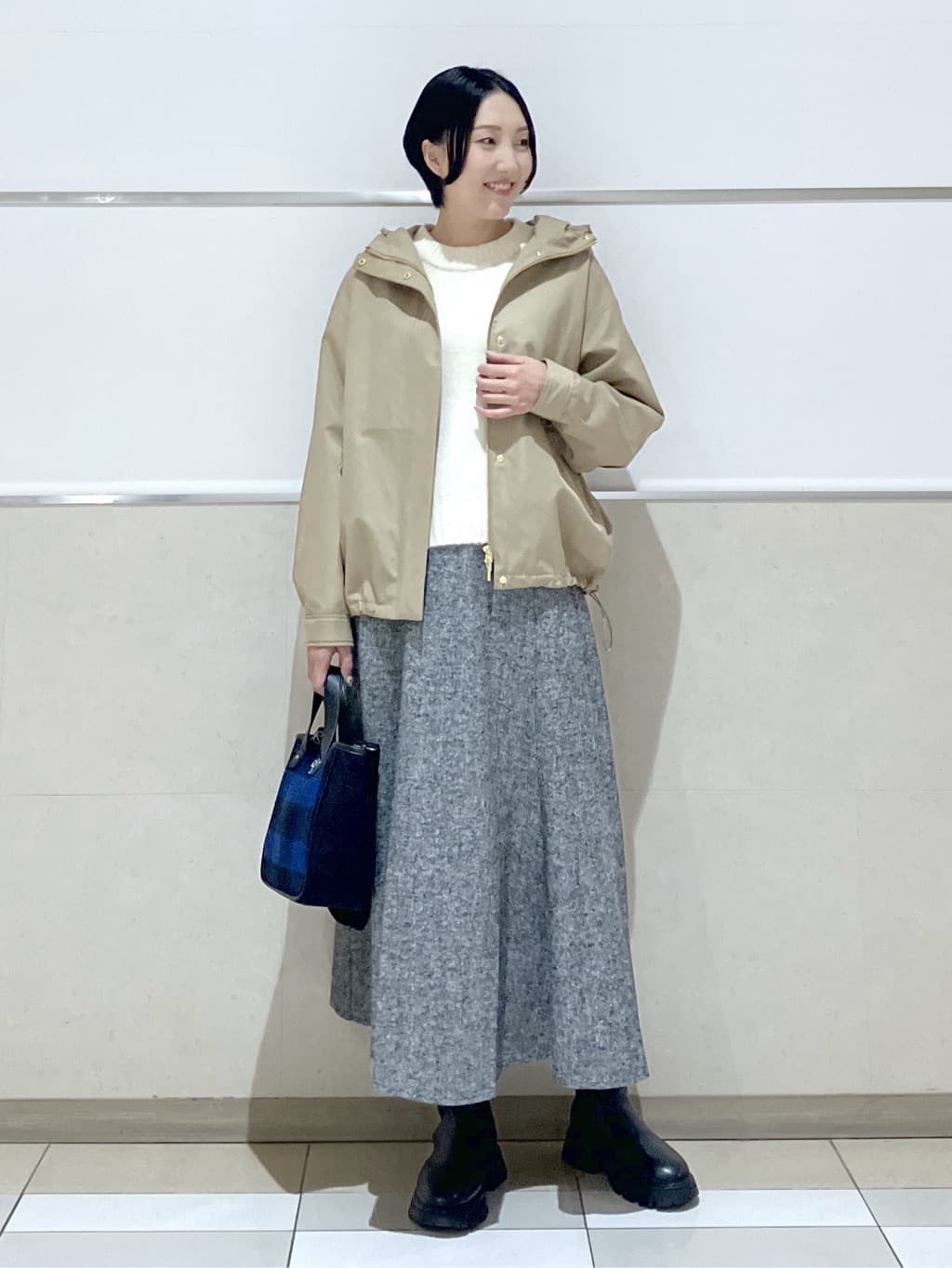 eriko さんの「Dessin｜【洗える】クルーネックワイドニット」を使ったコーディネート