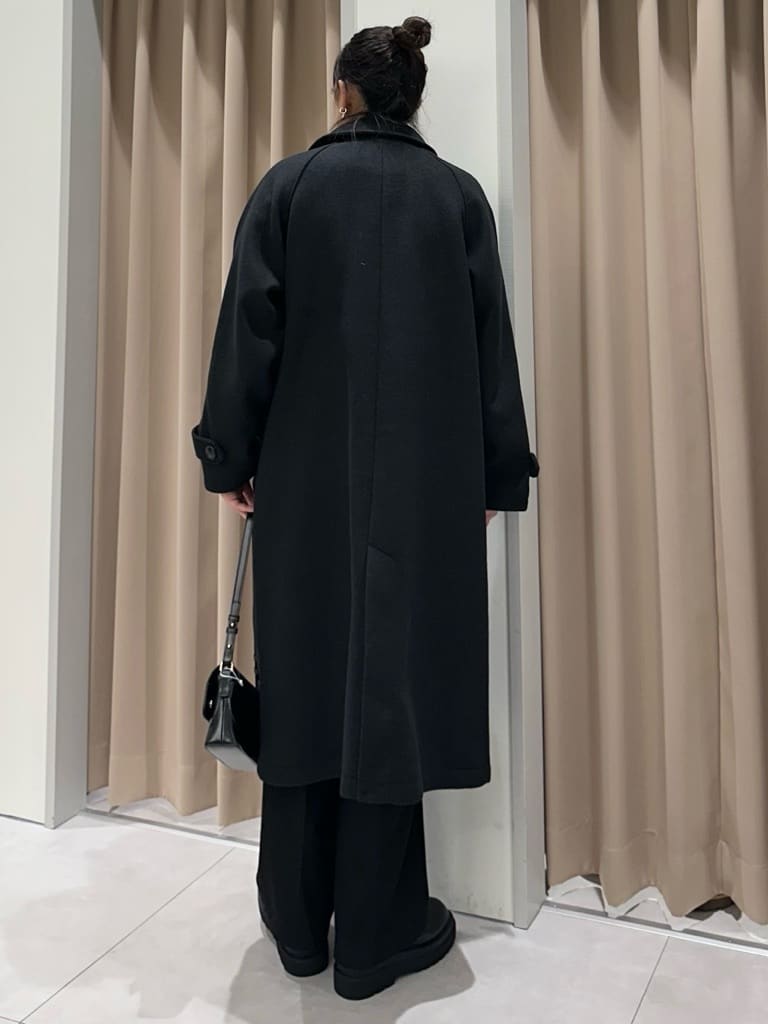 cottonさんの「THE SHOP TK｜ジャージメルトンスタンドカラーコート」を使ったコーディネート