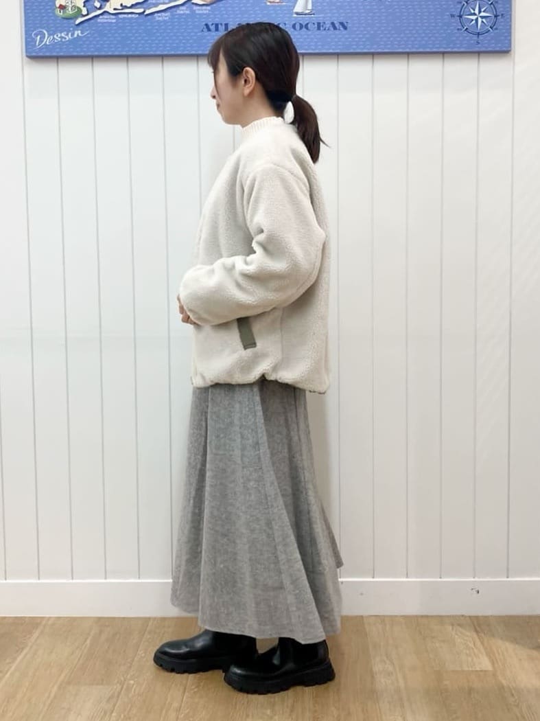 yoshiさんの「Dessin｜【2WAY】リバーシブルタフタボアアウター」を使ったコーディネート