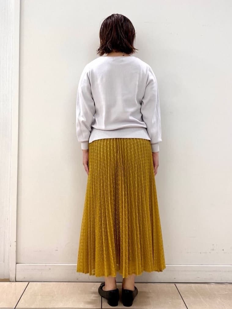ksmさんの「Reflect｜【選べる6色／長く着られる◎】ボートネックニット」を使ったコーディネート