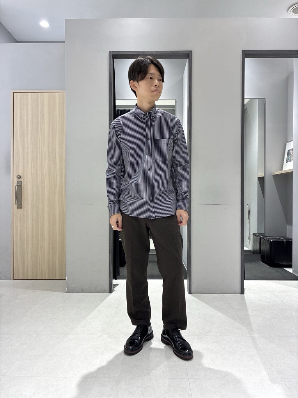 わいずみさんの「TAKEO KIKUCHI｜【JUST ONE LAYER】ダウンファブリック ジップアップ フード ブルゾン」を使ったコーディネート