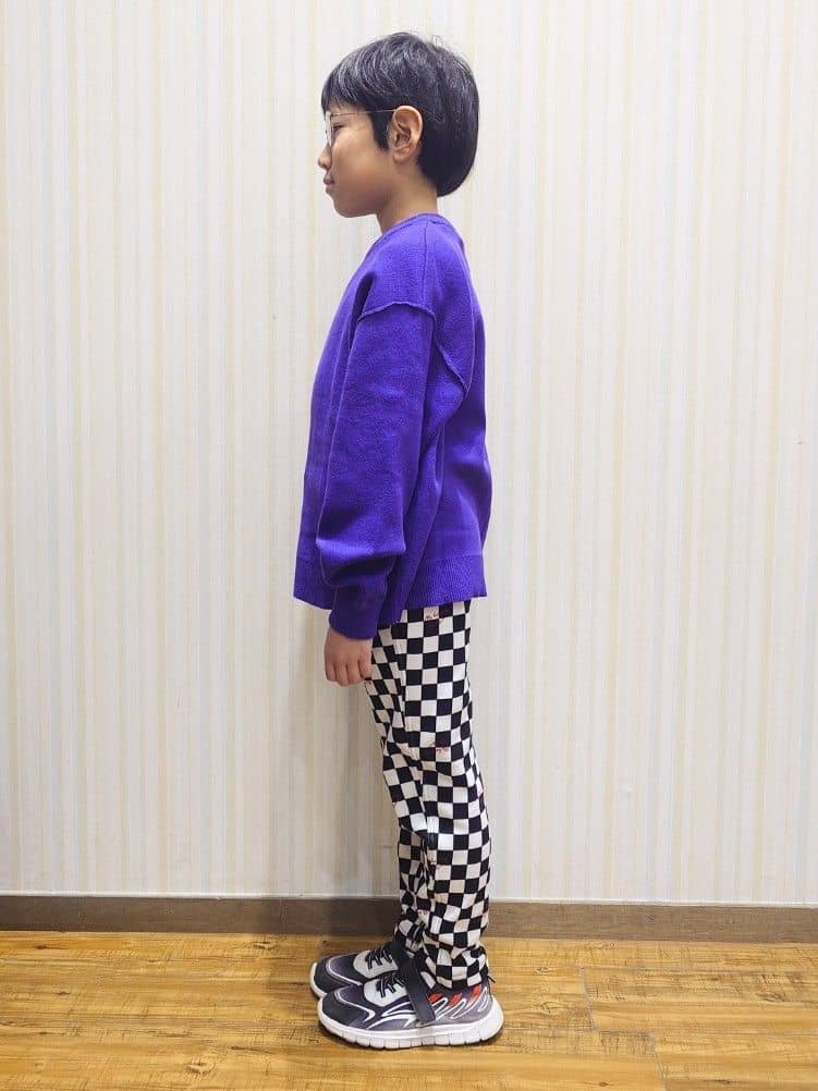 Yuiさんの「SHOO･LA･RUE｜【100-150cm】裏シャギーアソート総柄パンツ」を使ったコーディネート