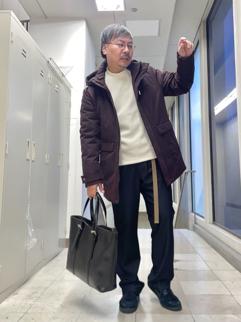 MAKOTO AIさんの「TAKEO KIKUCHI｜【None Of Stress】ストレッチ ダウンブルゾン」を使ったコーディネート