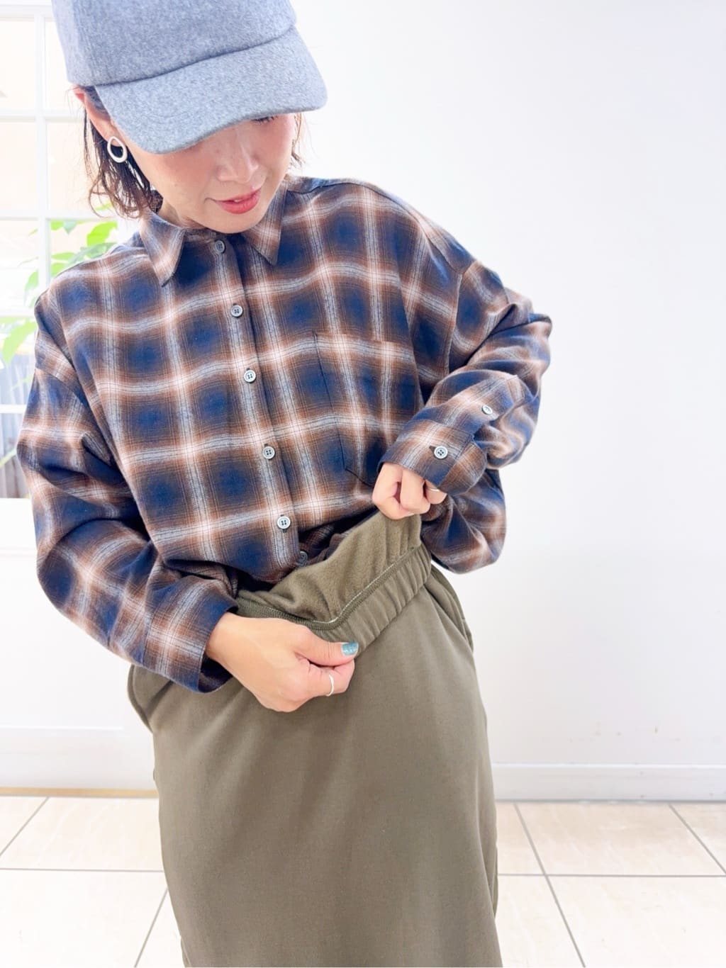 Osawaさんの「Dessin｜【洗える／体型カバー】ちょうどいいニットパーカ」を使ったコーディネート