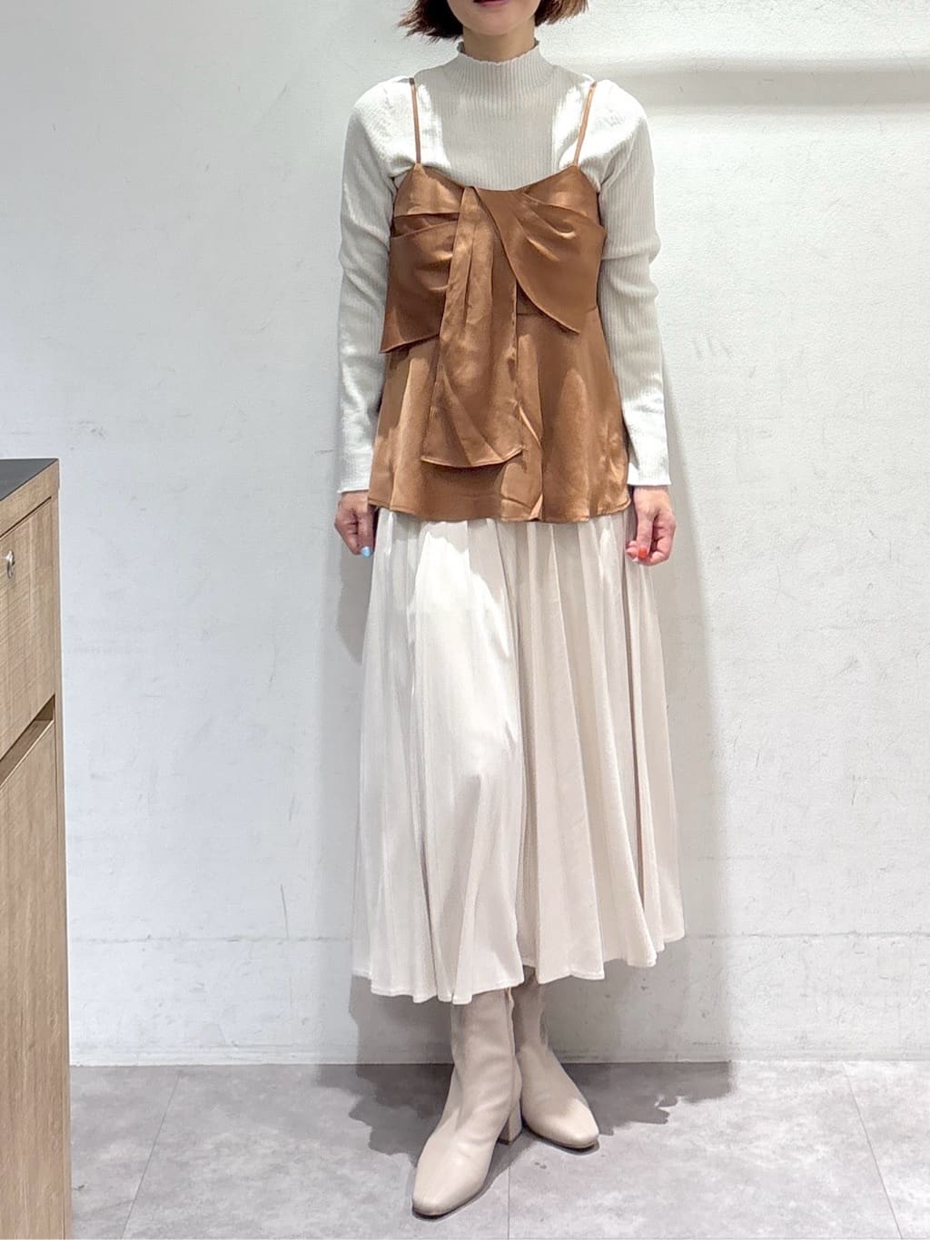 たけねぇさんの「OPAQUE.CLIP｜ハイネックリブニット【洗濯機OK】」を使ったコーディネート