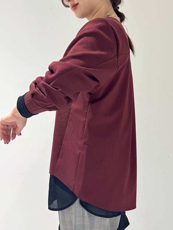 そんさんの「INDIVI｜【洗える／選べる8色】トーンアップニット」を使ったコーディネート