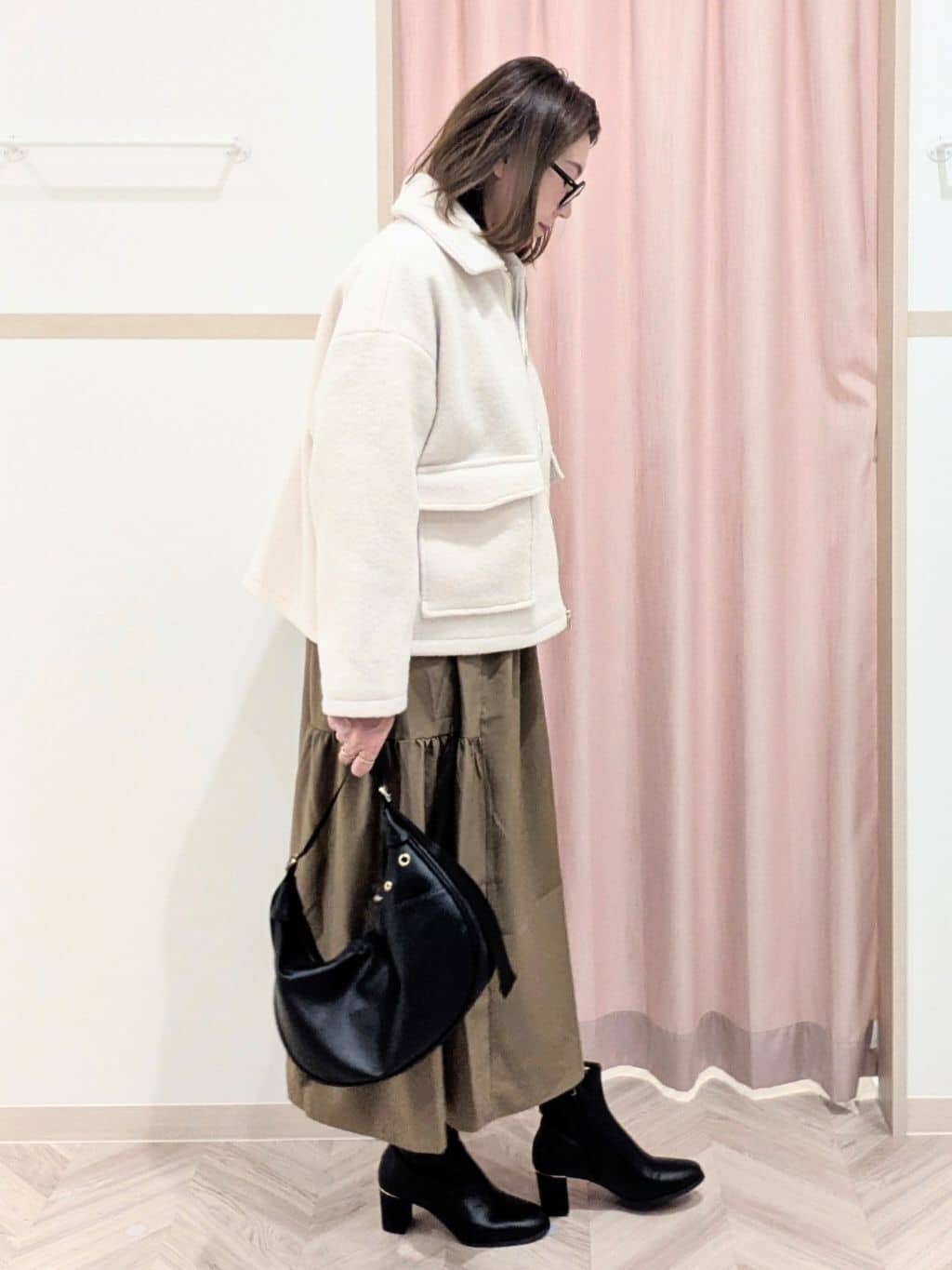 miyuさんの「SHOO･LA･RUE｜ストレッチブーツ」を使ったコーディネート