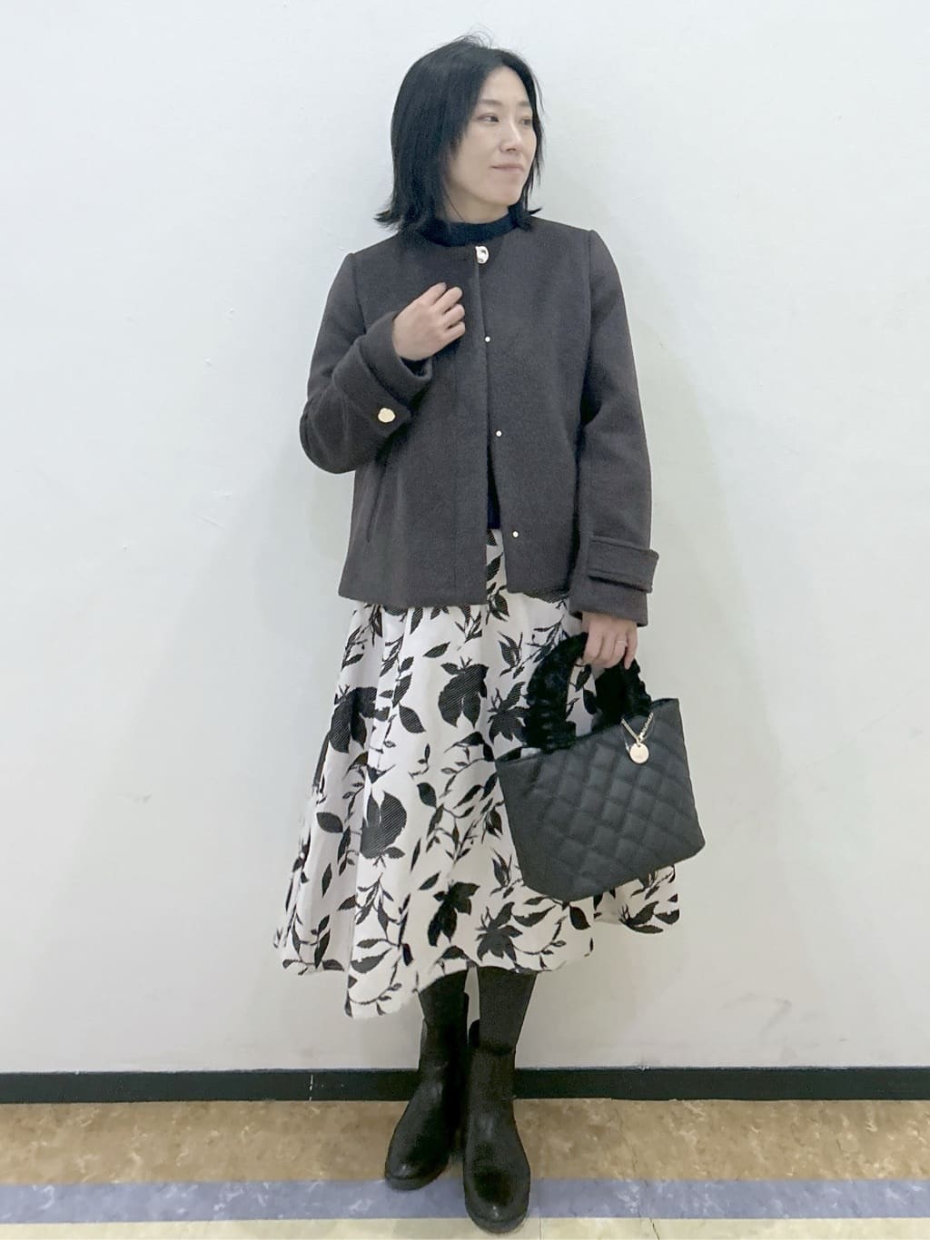 su.さんの「index｜フェイクパールふわふわニット【洗濯機OK】」を使ったコーディネート