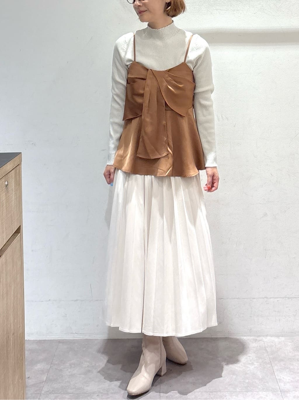 たけねぇさんの「OPAQUE.CLIP｜ハイネックリブニット【洗濯機OK】」を使ったコーディネート