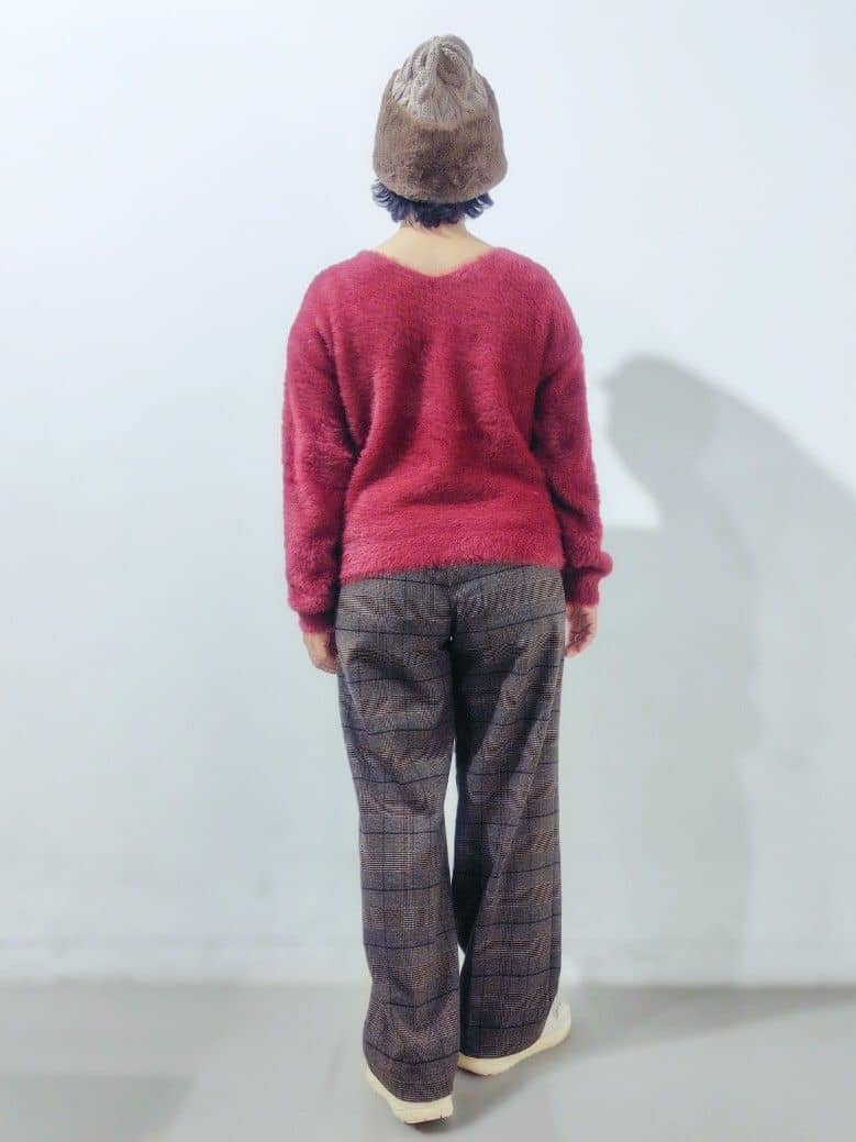 kodamaさんの「THE SHOP TK｜【華やかで柔らか】ふわふわフェザーニット/洗える・前後2WAY」を使ったコーディネート