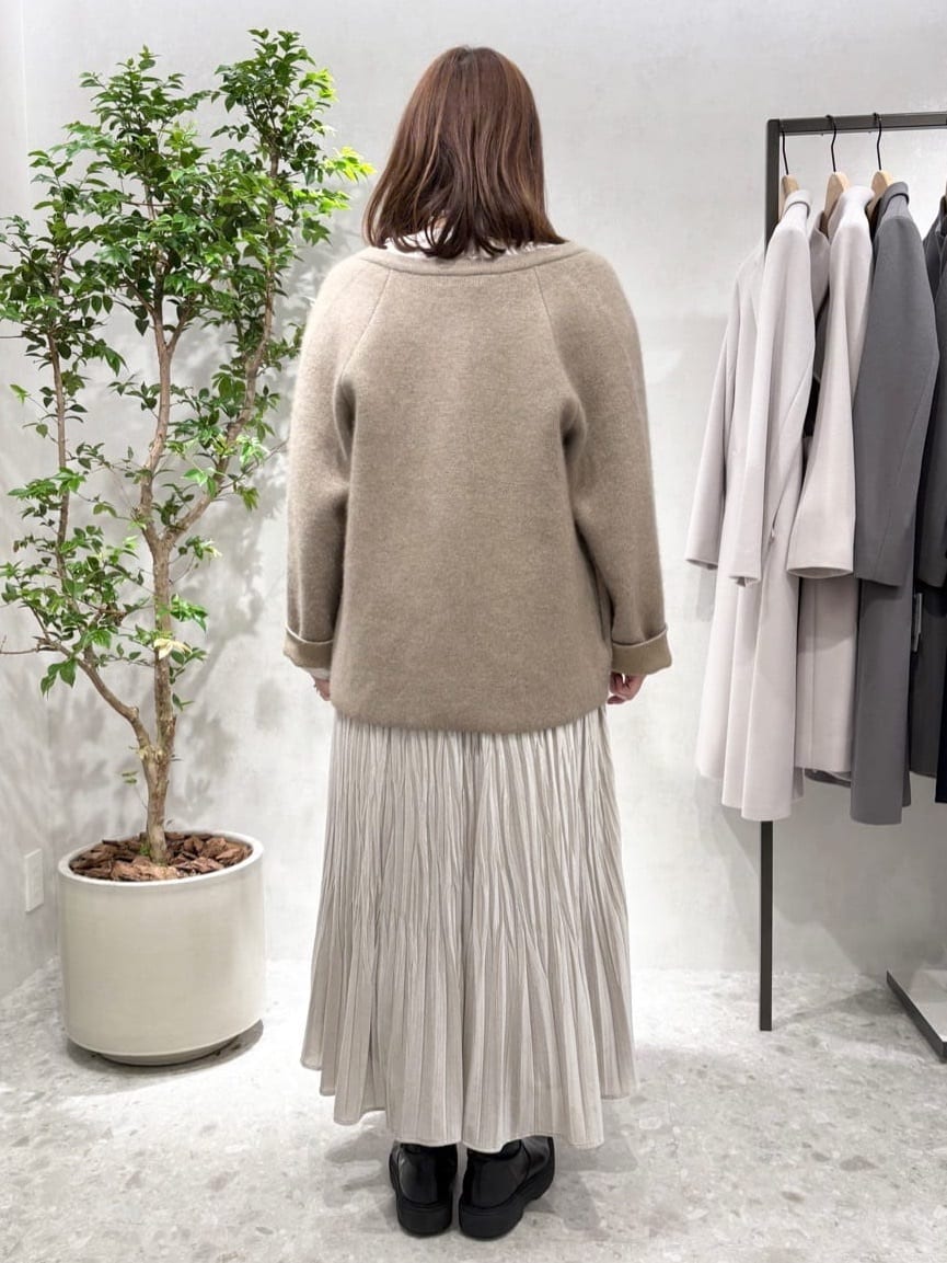 MAMIさんの「UNTITLED｜【軽アウター/ミドル丈】ウールニットコーディガン」を使ったコーディネート