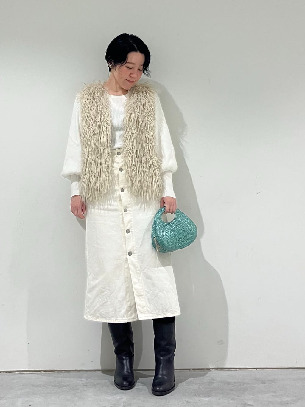 Cさんの「HIROKO HAYASHI｜GIRASOLE PIPERITA（ジラソーレ ピペリータ）クロワッサンバッグ」を使ったコーディネート