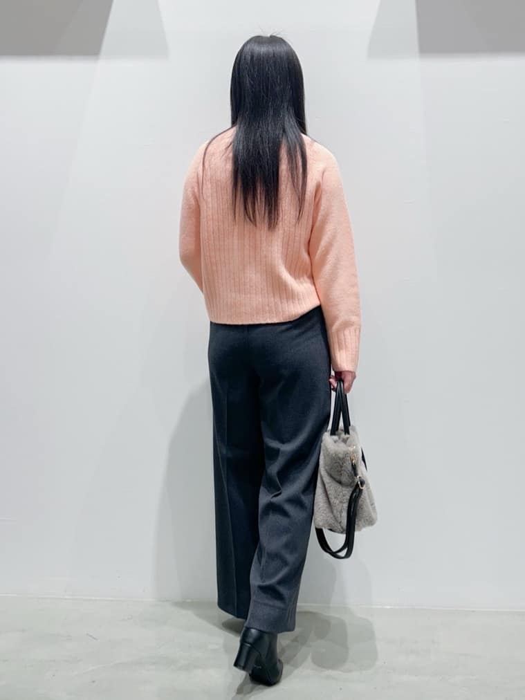 seinaさんの「grove｜【洗える】バックリブ切替ニット」を使ったコーディネート