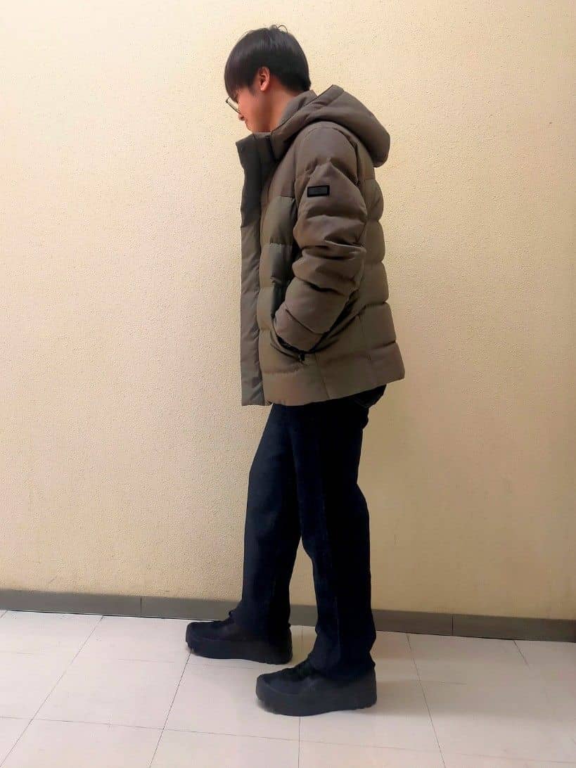 nerさんの「TAKEO KIKUCHI｜カラーコンビ ダウンブルゾン」を使ったコーディネート