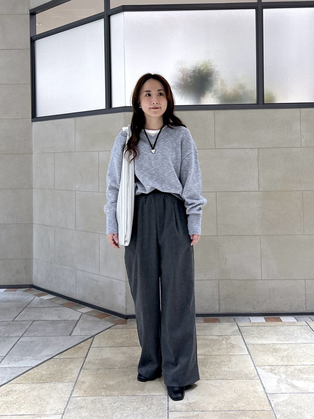 よねさんの「INDIVI｜シグネチャーシアーロンT」を使ったコーディネート