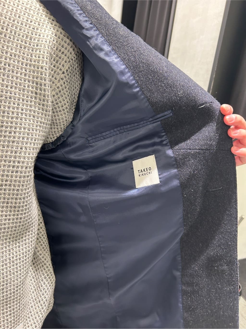ruiさんの「TAKEO KIKUCHI｜【ウールカシミヤブレンド】ビーバー調 スタンドカラー コート」を使ったコーディネート