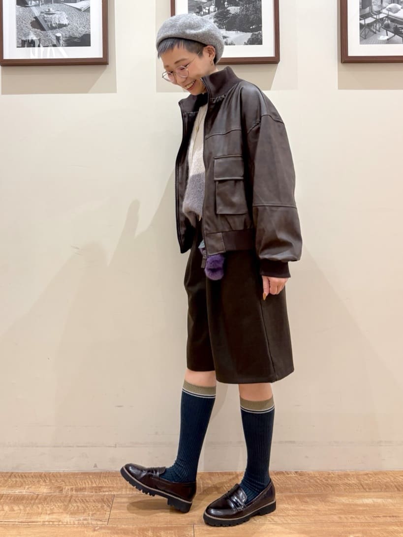 Ayumiさんの「SHOO･LA･RUE｜【セットアップ可】チェック柄タックハーフパンツ」を使ったコーディネート