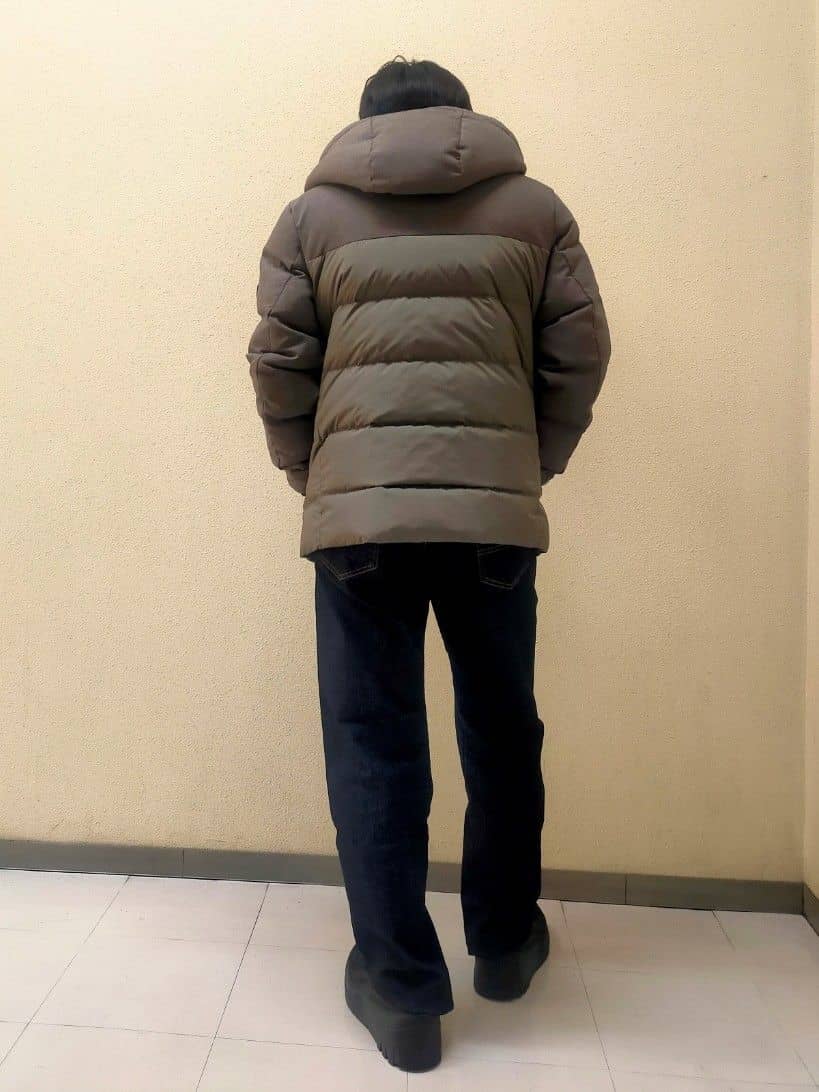 nerさんの「TAKEO KIKUCHI｜カラーコンビ ダウンブルゾン」を使ったコーディネート