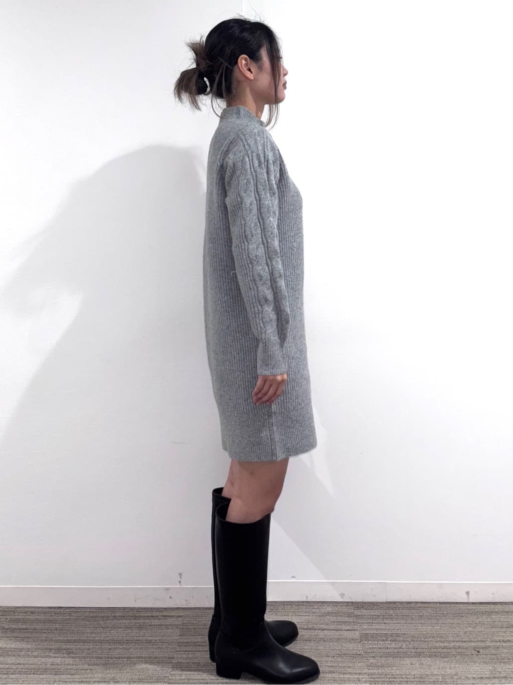 Ricoさんの「OPAQUE.CLIP｜レザー調ロングブーツ」を使ったコーディネート