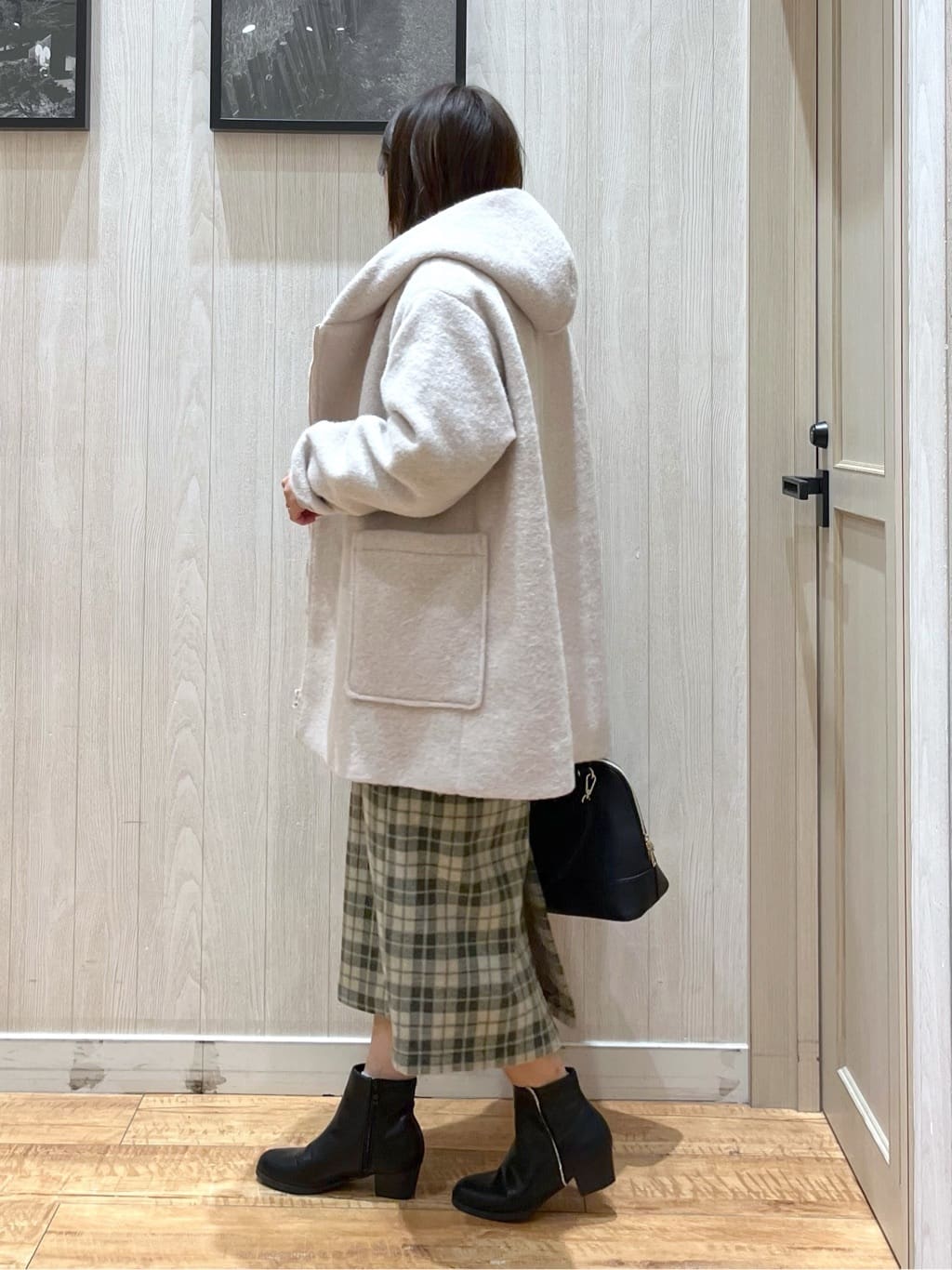 shirayuuuさんの「SHOO･LA･RUE｜【S-LL/洗濯機可】ふわふわが魅力 ハイネックニットプルオーバー」を使ったコーディネート