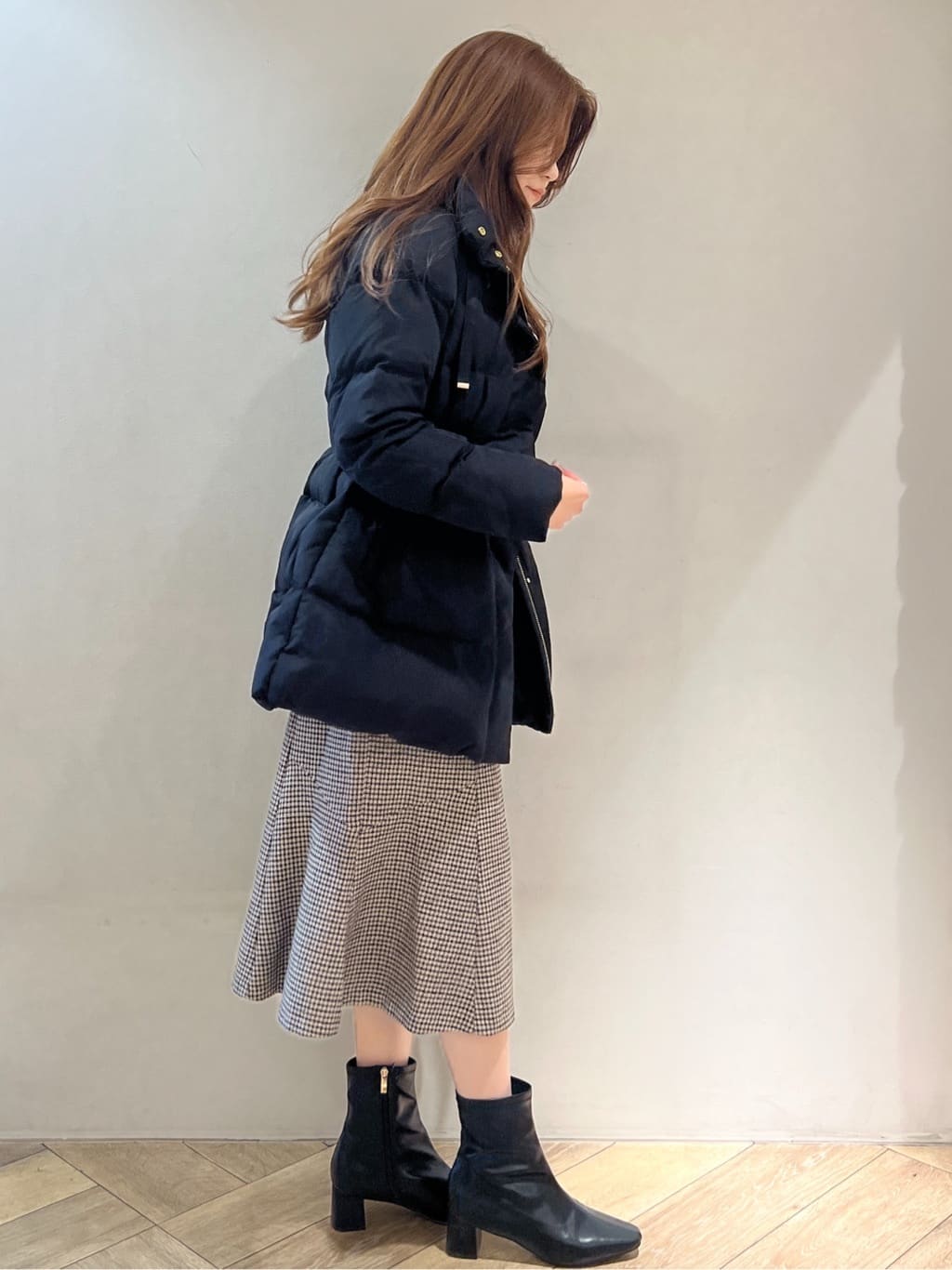 nanaさんの「index｜KAWADAダウンドロストミドルコート【撥水／洗濯機OK／2WAY／静電気防止裏地】《XS～3L》」を使ったコーディネート