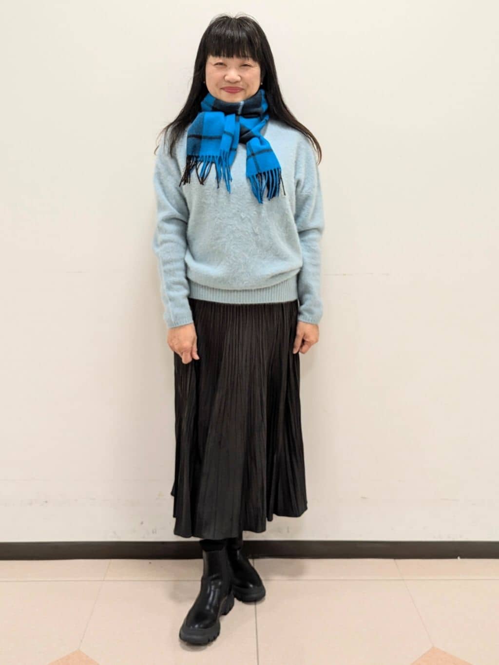 ともさんの「UNTITLED｜【大人な品格/ふわふわニット】フォックスカシミヤ コクーンニット」を使ったコーディネート