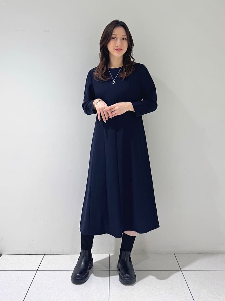 そんさんの「INDIVI｜【洗える】カラーネップ ダブルジップカーディガン」を使ったコーディネート