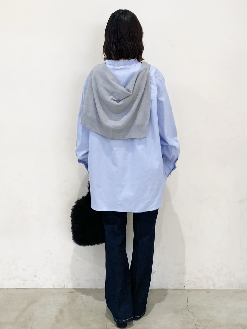 haruさんの「OPAQUE.CLIP｜バンドカラーシャツ【洗濯機OK】」を使ったコーディネート